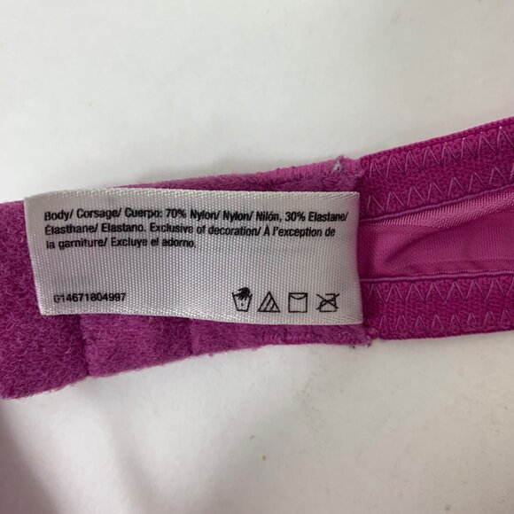 Maidenform Pink Striped One Fab Fit T-Shirt Shaping Underwire Bra Size 34C - Picture 4 of 6